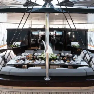 Main deck aft dining area