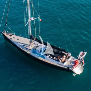 FREE AT LAST at anchor