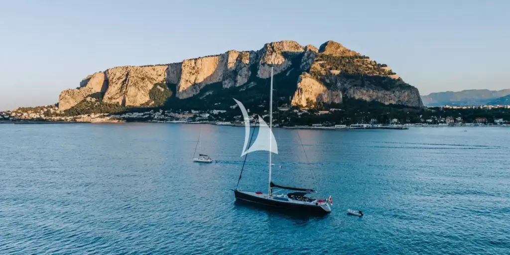 FREE AT LAST at anchor