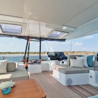 Flybridge seating area