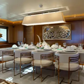Main salon dining area