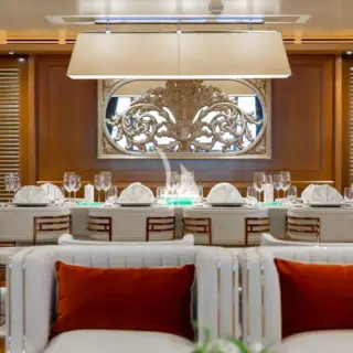 Main salon dining area