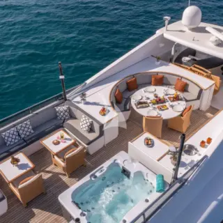 Aerial view sundeck