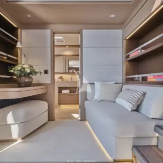 Sofa in the Master cabin