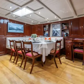 Main salon dining table