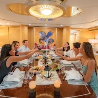 Main deck saloon fine dining