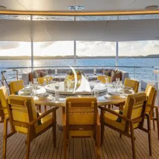 Outside dining