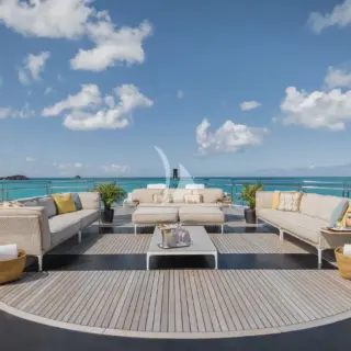 Heli deck lounging