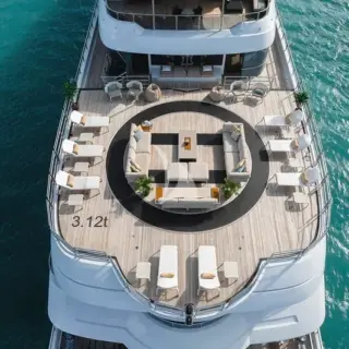 Heli deck lounging