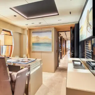 Main deck office in Master Cabin