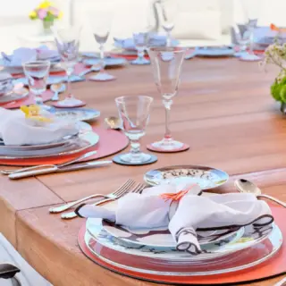 Upper Deck Dining - Set up