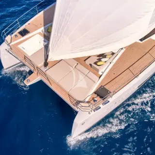 Aerial view fore deck