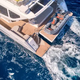 Aerial view aft deck