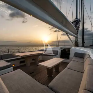 Cockpit at sunset