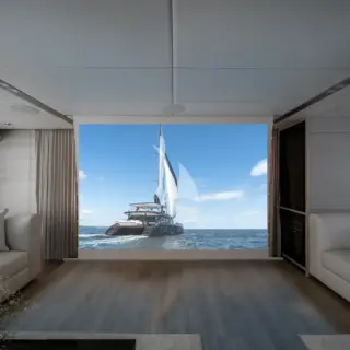 Cinema in saloon