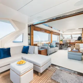 Aft deck Salon view