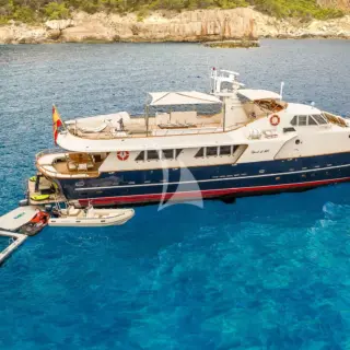 Spirit of MK - At anchor