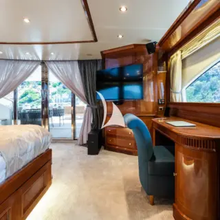 Master stateroom 55' smart TV
