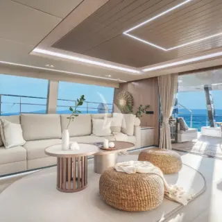 Main deck salon space.