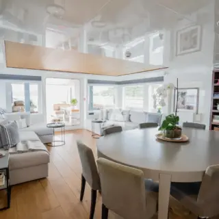 Main deck dining table