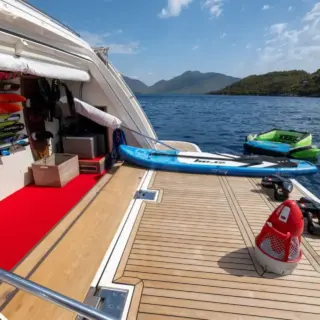 Swim platform & toys
