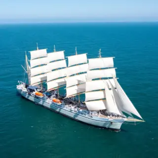 Profile at sail