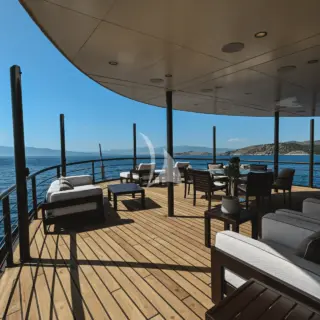 A deck - external seating area