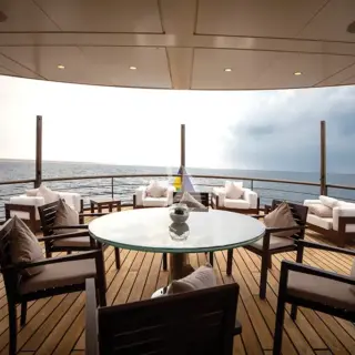 A deck - external seating area