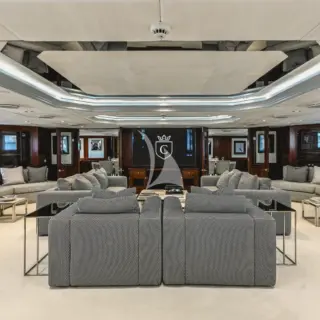 B deck - main salon and lounge area