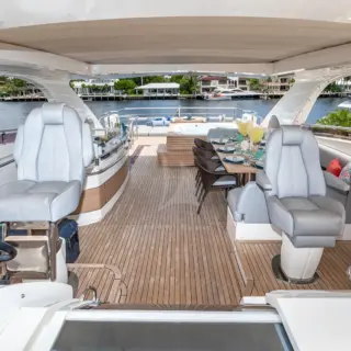 Flybridge looking aft