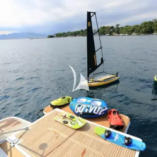 Swim platform and water toys