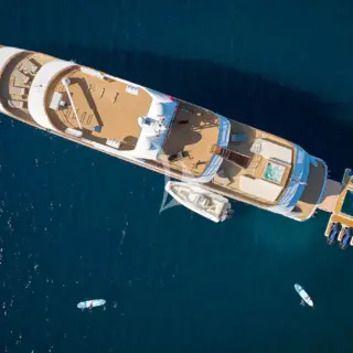 View from above with toys
