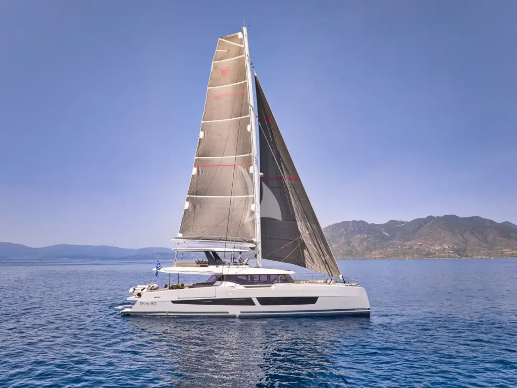 Aloia 80 under sail