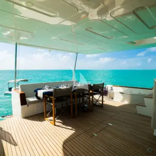 Aft Deck (Seating 6 Guests)