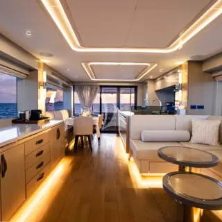 Main Salon looking aft