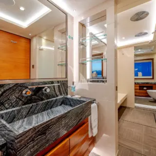 Master cabin walk-in shower