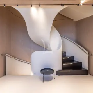 Central staircase