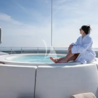 Sun deck jacuzzi