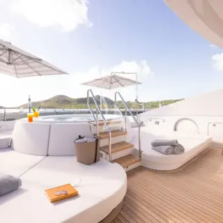 Sun deck jacuzzi