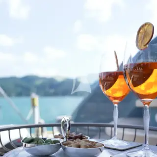 Cocktails on deck