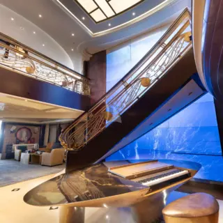 WHISPER - Main Deck Foyer and piano