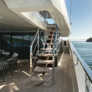 Bridge deck aft to sun deck