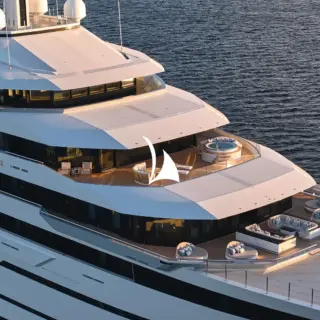 Forward decks - owner's deck and spa deck