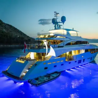 Lit up in the evneing