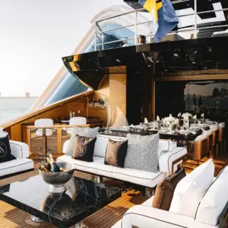 Main deck aft seating area