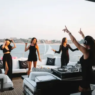 Main deck aft DJ decks