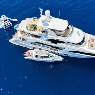 EDESIA with 11.20m Chase Tender AXOPAR 37 Sun Top (2020) 