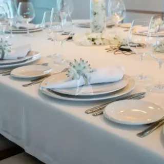 Dining area - set up