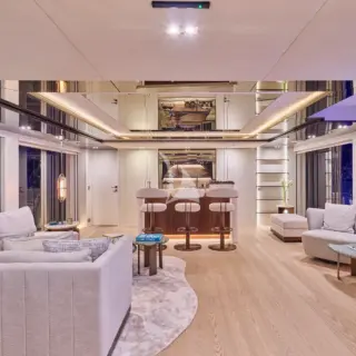 Upper deck salon - evening