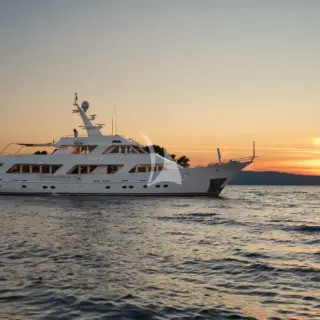 Exterior sunset view